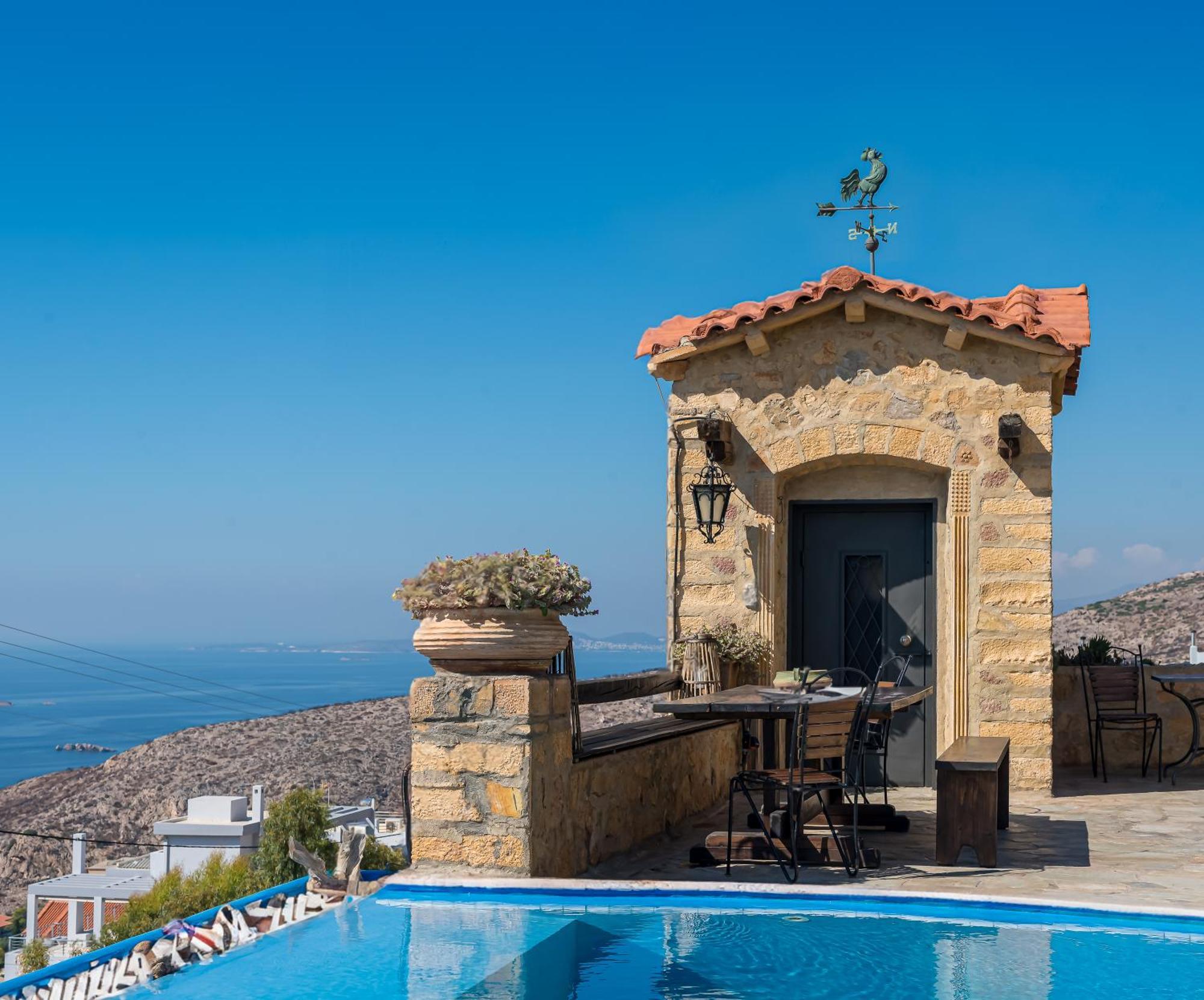 Four Seasons Stonework Castle Villa Lagonisi Exterior photo