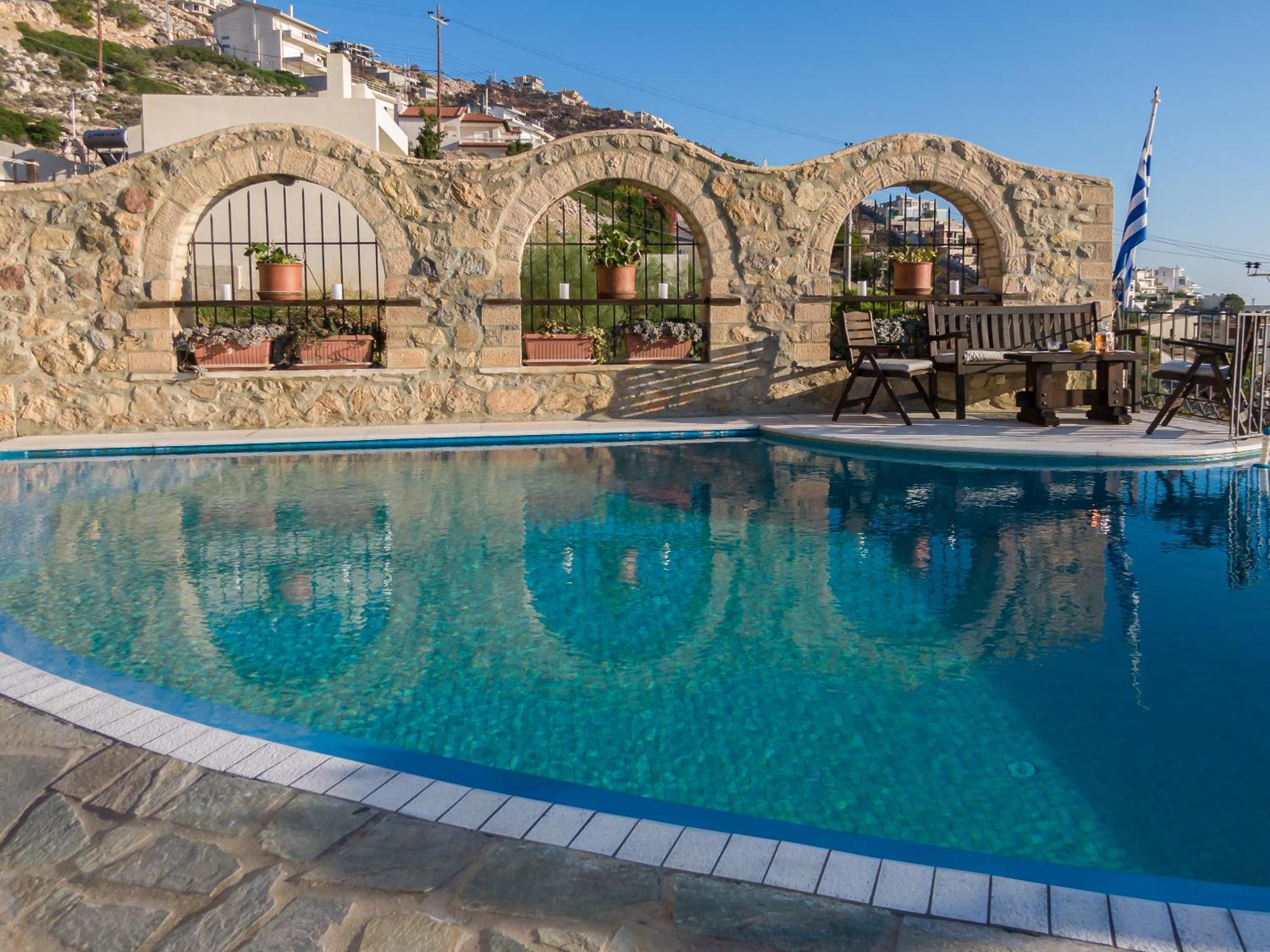 Four Seasons Stonework Castle Villa Lagonisi Exterior photo